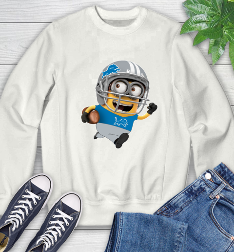 NFL Detroit Lions Minions Disney Football Sports Sweatshirt