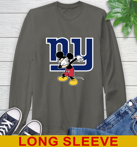 New York Giants NFL Football Dabbing Mickey Disney Sports Long Sleeve T-Shirt 8