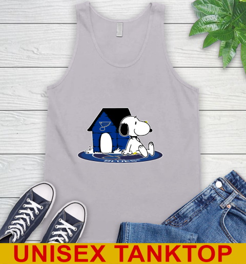 NHL Hockey St.Louis Blues Snoopy The Peanuts Movie Shirt Tank Top 4