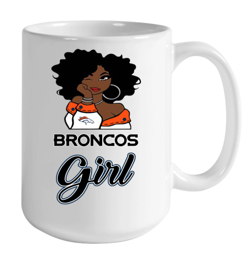 Denver Broncos Girl NFL Color Changing Mug 15oz 2