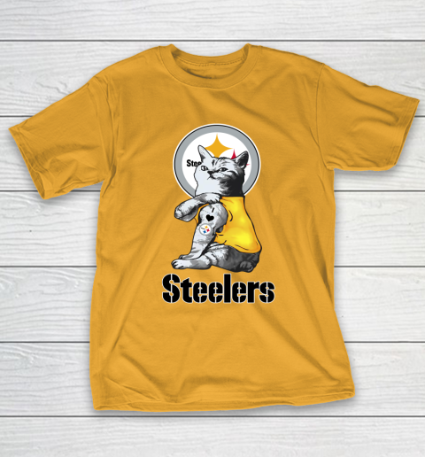 NFL Football My Cat Loves Pittsburgh Steelers T-Shirt 2