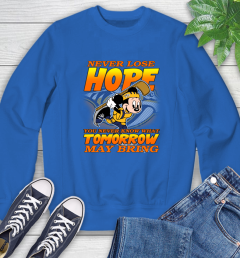 Nashville Predators NHL Hockey ootball Mickey Disney Never Lose Hope Sweatshirt 9