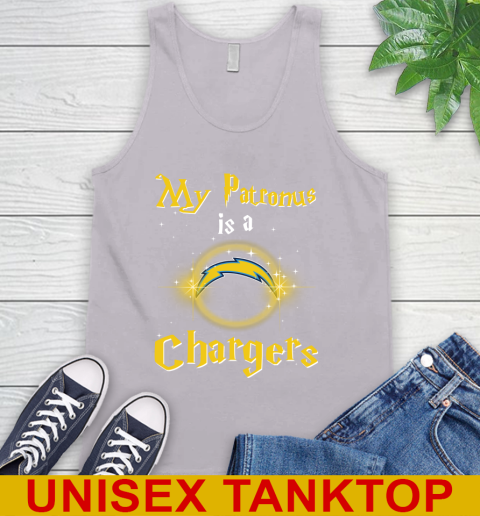 NFL Football Harry Potter My Patronus Is A Los Angeles Chargers Tank Top 3