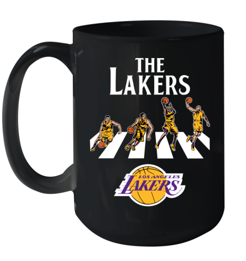 NBA Basketball Los Angeles Lakers The Beatles Rock Band Shirt Ceramic Mug 15oz