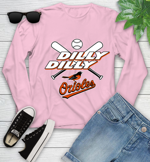 MLB Baltimore Orioles Dilly Dilly Baseball Sports Youth Long Sleeve 10