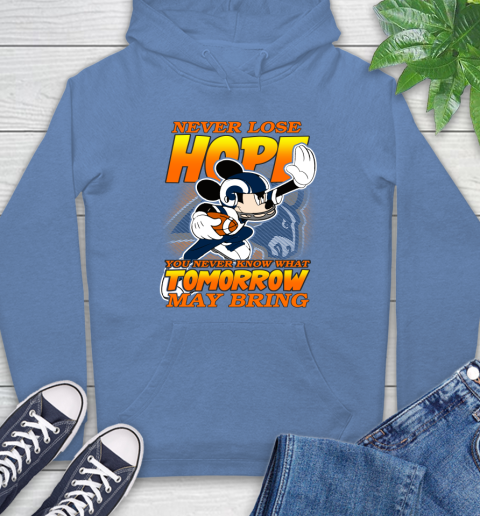 Los Angeles Rams NFL Football Mickey Disney Never Lose Hope Hoodie 11