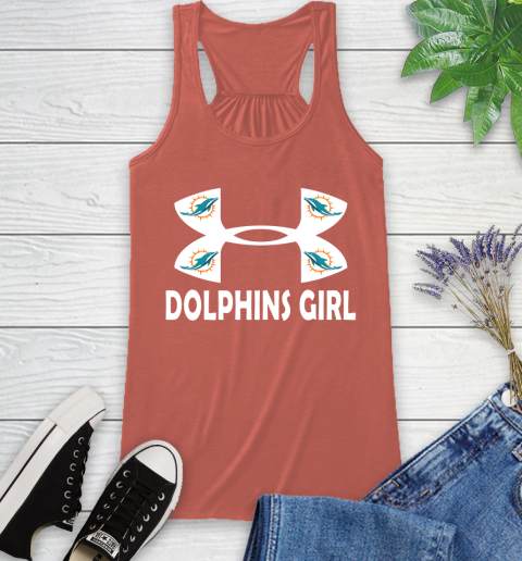 NFL Miami Dolphins Girl Under Armour Football Sports Racerback Tank 3