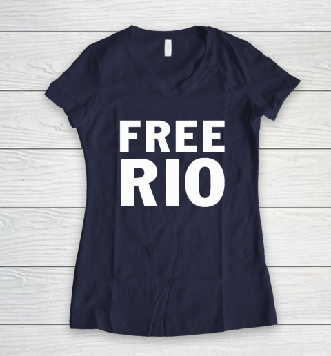 Free Rio Women's V-Neck T-Shirt 7