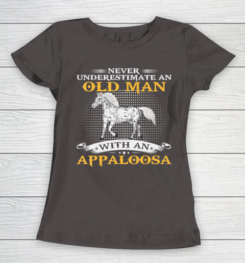 Father gift shirt Mens Never Underestimate An Old Man With An Appaloosa Horse Funny T Shirt Women's T-Shirt 7