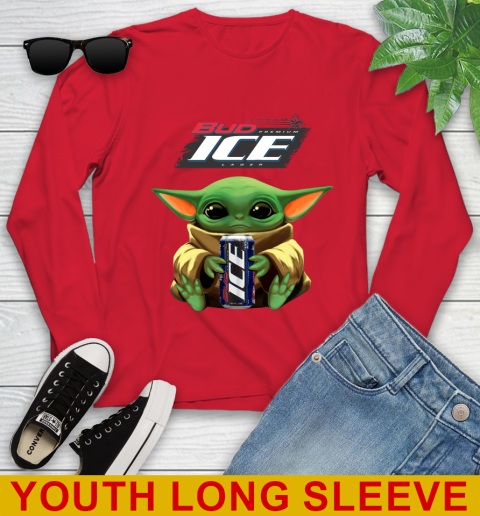 Star Wars Baby Yoda Hugs Bud Ice Beer Shirt 132