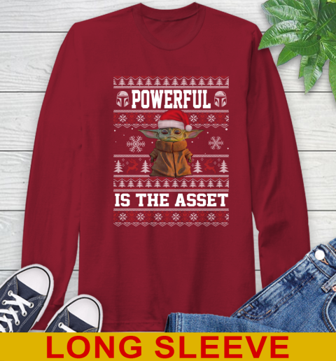 Powerful Is The Asset Baby Yoda Christmas Star Wars Shirts 63