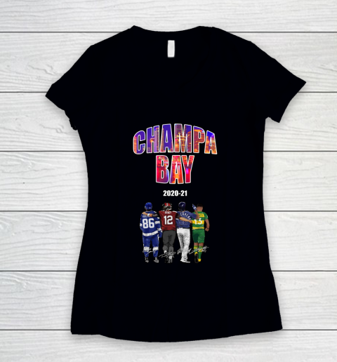 Champa Bay 2020 2021 Player Women's V-Neck T-Shirt