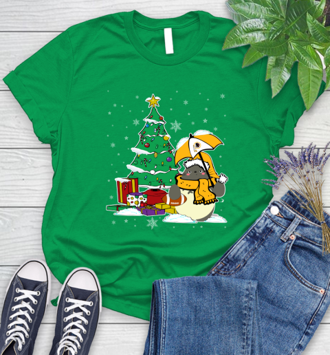 Washington Redskins NFL Football Cute Tonari No Totoro Christmas Sports Women's T-Shirt 9