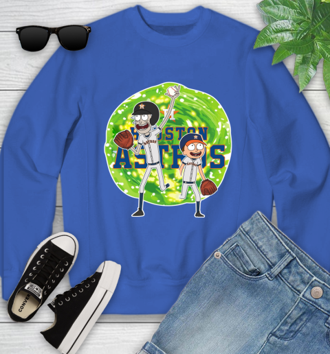 MLB Houston Astros Rick And Morty Baseball Sports Youth Sweatshirt 8