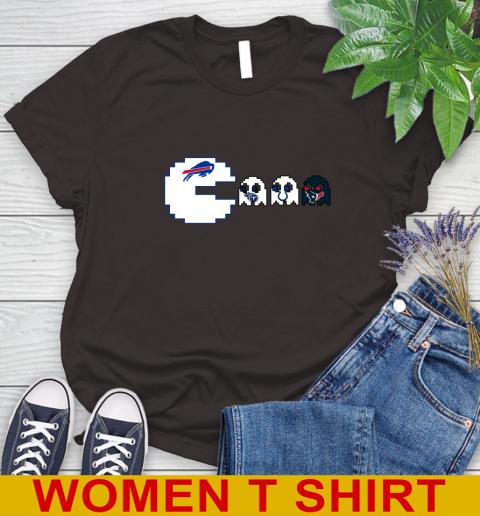 Buffalo Bills NFL Football Pac Man Champion Women's T-Shirt 8
