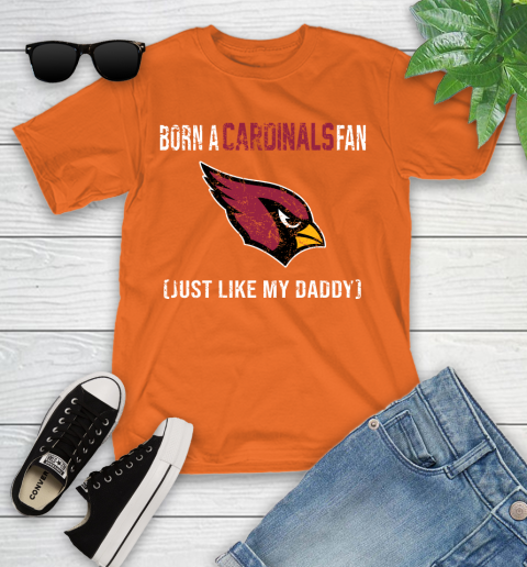 NFL Arizona Cardinals Football Loyal Fan Just Like My Daddy Shirt Youth T-Shirt 8