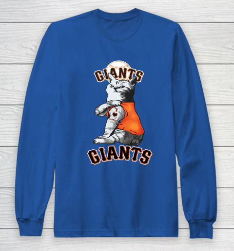 MLB Baseball My Cat Loves San Francisco Giants Long Sleeve T-Shirt 6