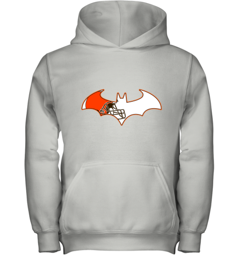 We Are The Cleveland Browns Batman NFL Mashup Youth Hoodie