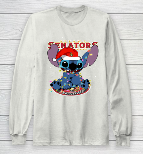 Ottawa Senators NHL Hockey noel stitch Christmas Long Sleeve T-Shirt 9