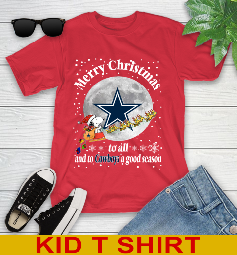Dallas Cowboys Merry Christmas To All And To Cowboys A Good Season NFL Football Sports Youth T-Shirt 11