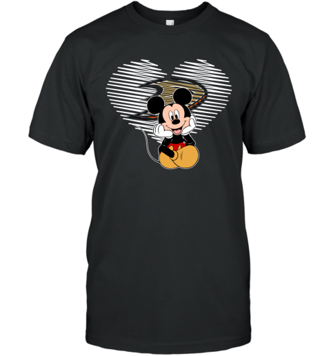 NHL Anaheim Ducks The Heart Mickey Mouse Disney Hockey T Shirt