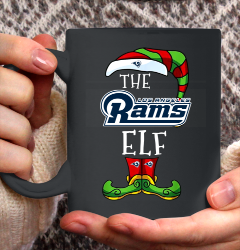 Los Angeles Rams Christmas ELF Funny NFL Ceramic Mug 11oz