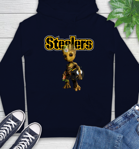 Pittsburgh Steelers NFL Football Groot Marvel Guardians Of The Galaxy Hoodie 4