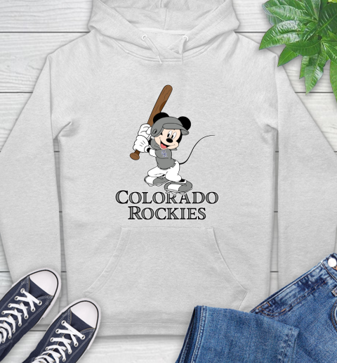 MLB Baseball Colorado Rockies Cheerful Mickey Mouse Shirt Hoodie 2
