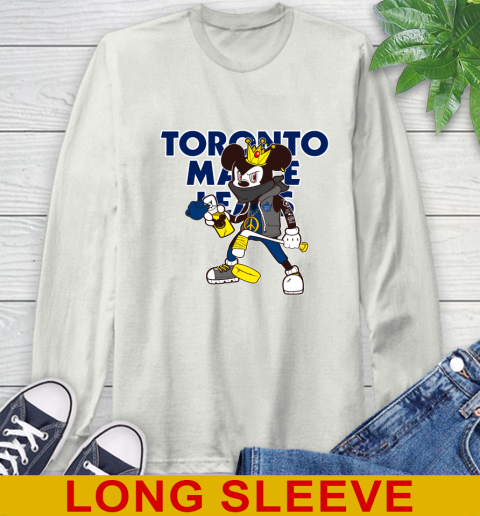 Toronto Maple Leafs NHL Hockey Mickey Peace Sign Sports Long Sleeve T-Shirt 12