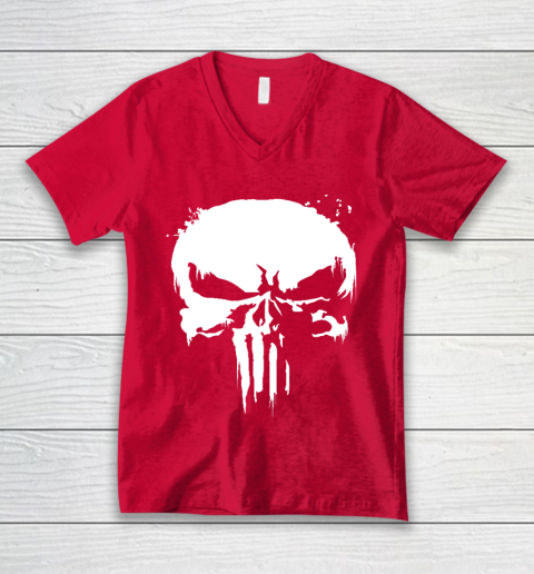 The Punisher Jon Bernthal Frank Castle Punisher Black Essential V-Neck T-Shirt 6