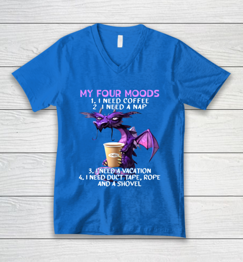 My Four Moods Glumy Dragon V-Neck T-Shirt 5