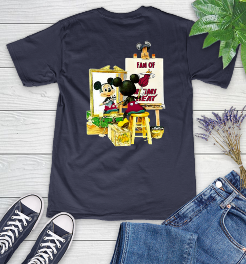 NBA Basketball Miami Heat Mickey Drawing Shirt 81