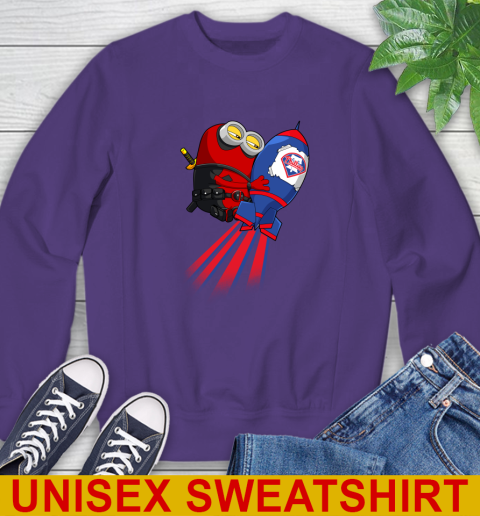 MLB Baseball Philadelphia Phillies Deadpool Minion Marvel Shirt Sweatshirt 4
