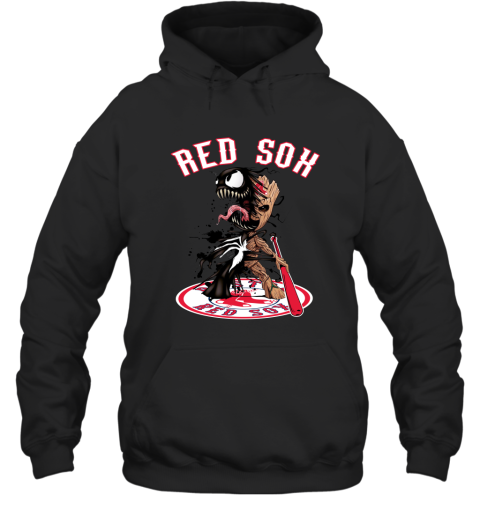 MLB Boston Red Sox Groot Guardians Of The Galaxy Baseball Hoodie