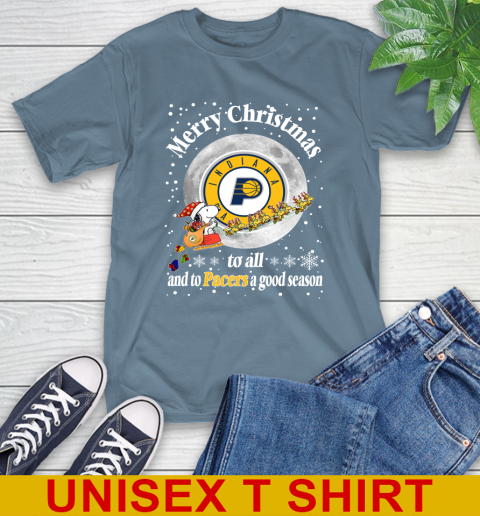 Indiana Pacers Merry Christmas To All And To Pacers A Good Season NBA Basketball Sports T-Shirt 8