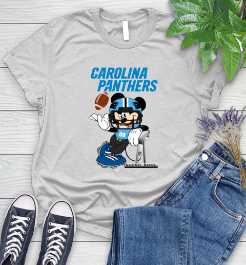 NFL Carolina Panthers Mickey Mouse Disney Super Bowl Football T Shirt Women's T-Shirt