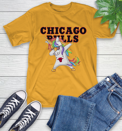 Chicago Bulls NBA Basketball Funny Unicorn Dabbing Sports T-Shirt 15