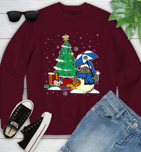 Golden State Warriors NBA Basketball Cute Tonari No Totoro Christmas Sports Youth Sweatshirt 4