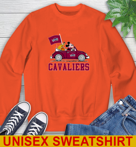 NBA Basketball Cleveland Cavaliers Pluto Mickey Driving Disney Shirt Sweatshirt 4