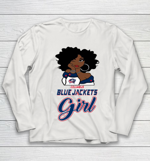 Columbus Blue Jackets Girl NHL Youth Long Sleeve 11