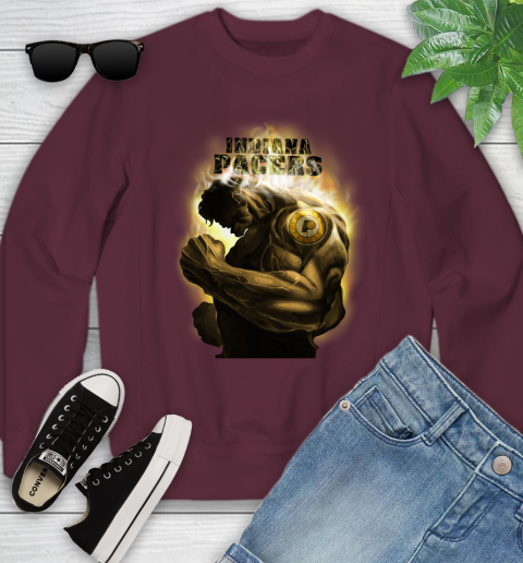 Indiana Pacers NBA Basketball Hulk Marvel Avengers Sports Youth Sweatshirt 4