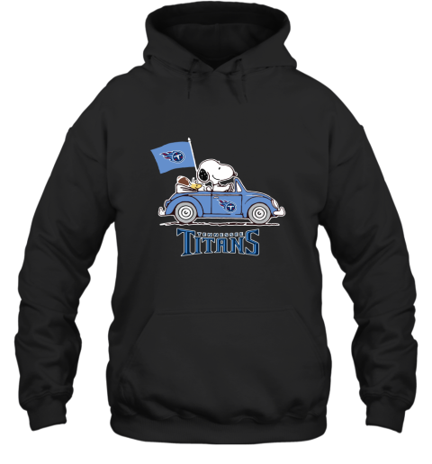 Snoopy And Woodstock Ride The Tennessee Titans Car NFL Hoodie