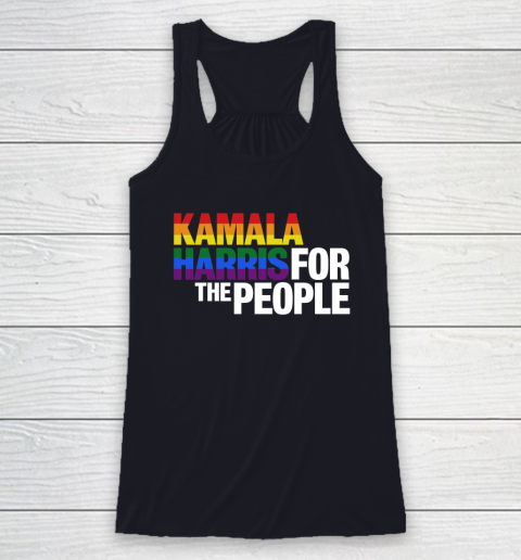 Kamala Harris 2020 for the People LGBT Racerback Tank 7