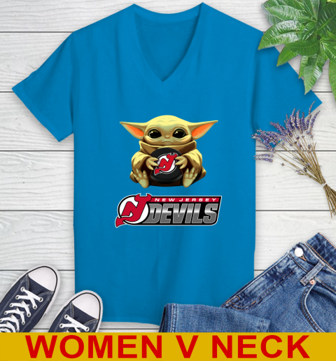 NHL Hockey New Jersey Devils Star Wars Baby Yoda Shirt 84