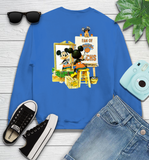 NBA Basketball New York Knicks Mickey Drawing Shirt 34