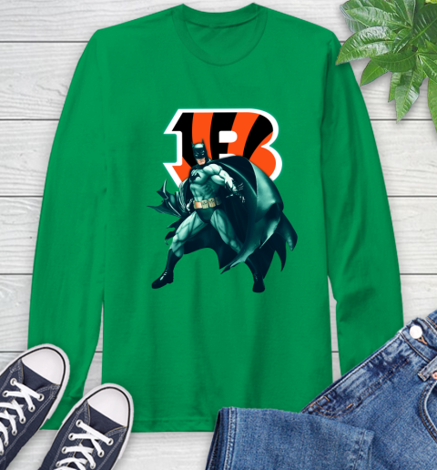 NFL Batman Football Sports Cincinnati Bengals Long Sleeve T-Shirt 7