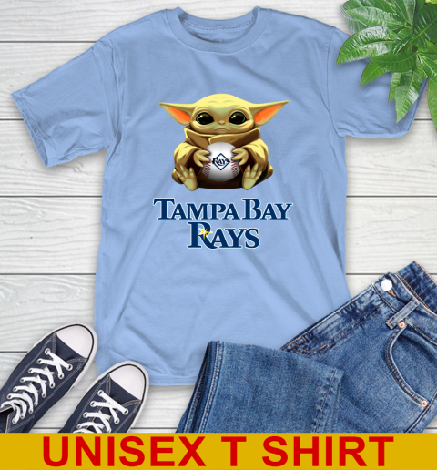 MLB Baseball Tampa Bay Rays Star Wars Baby Yoda Shirt 11