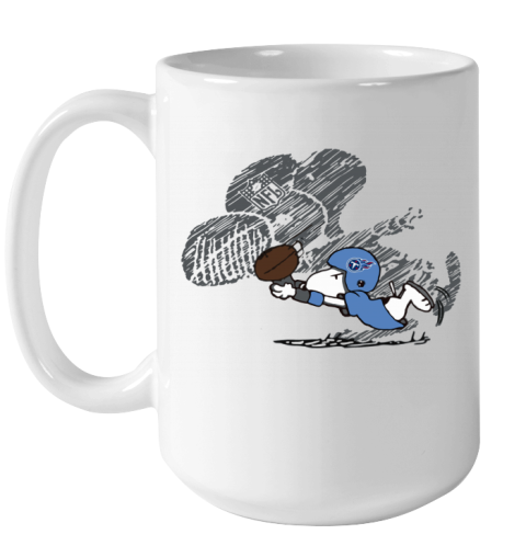 Tennessee Titans Snoopy Plays The Football Game qvvs tennessee titans snoopy plays the football game ceramic mug 150 54 front white