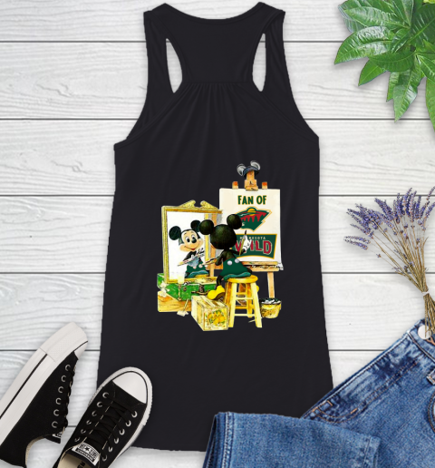NHL Hockey Minnesota Wild Mickey Drawing Shirt 37