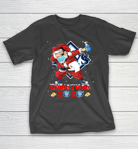 Tampa Bay Rays Funny Santa Claus Dabbing Christmas 2020 MLB T-Shirt